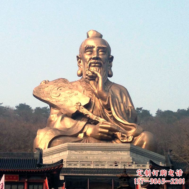 许昌真谛雕塑·老子铜雕像,传承中国文化