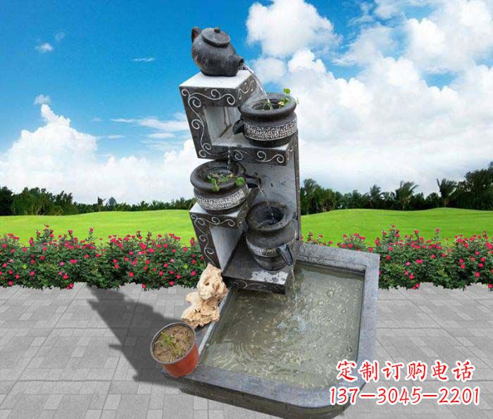 许昌极具特色的水槽雕塑