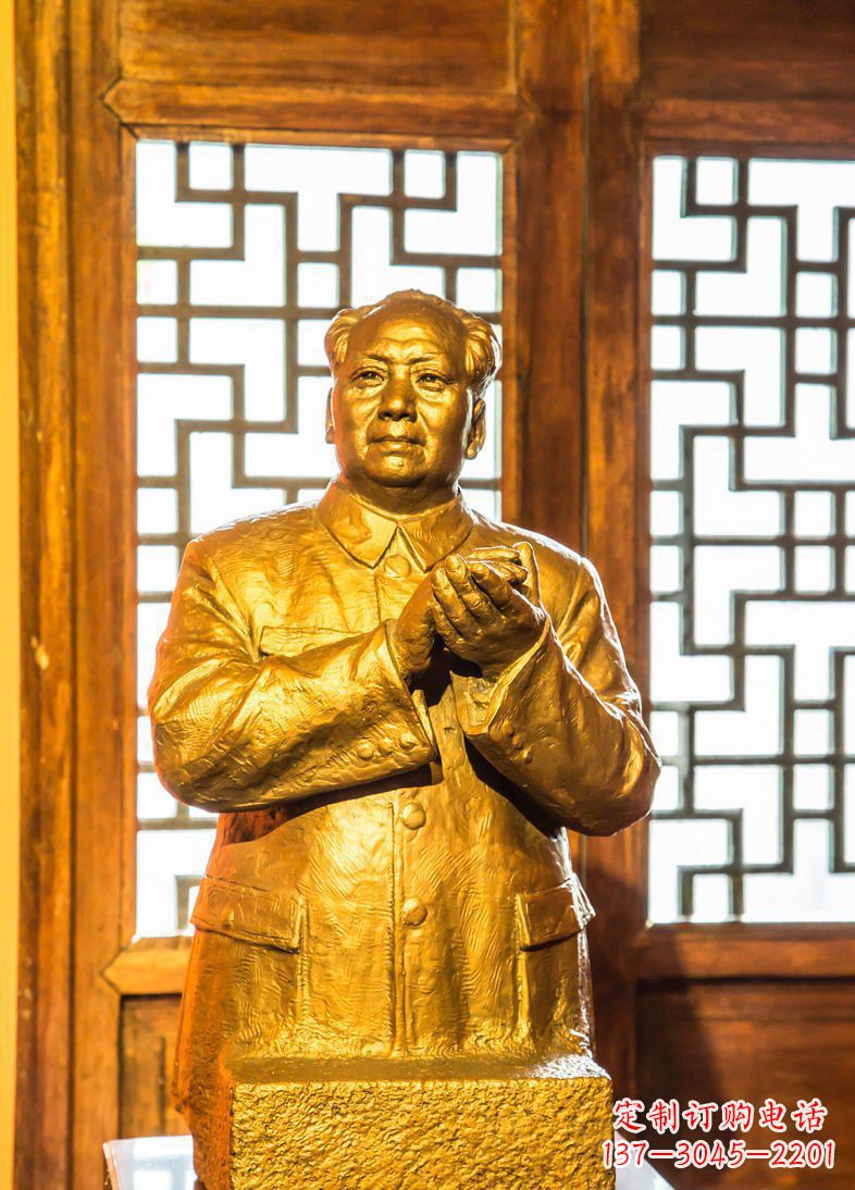 许昌伟人毛主席半身像铜雕