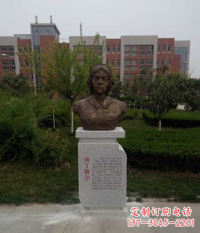 许昌南丁格尔校园名人铜雕：精致细致的雕塑艺术