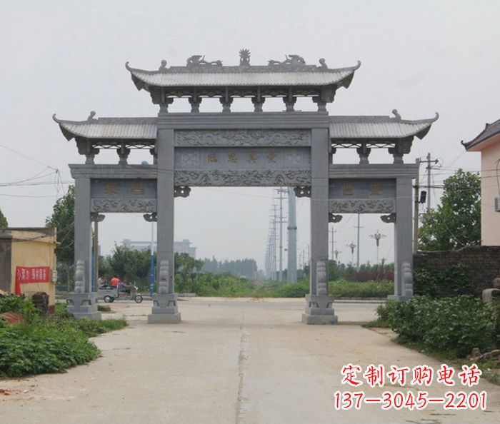 许昌农村三门石牌坊