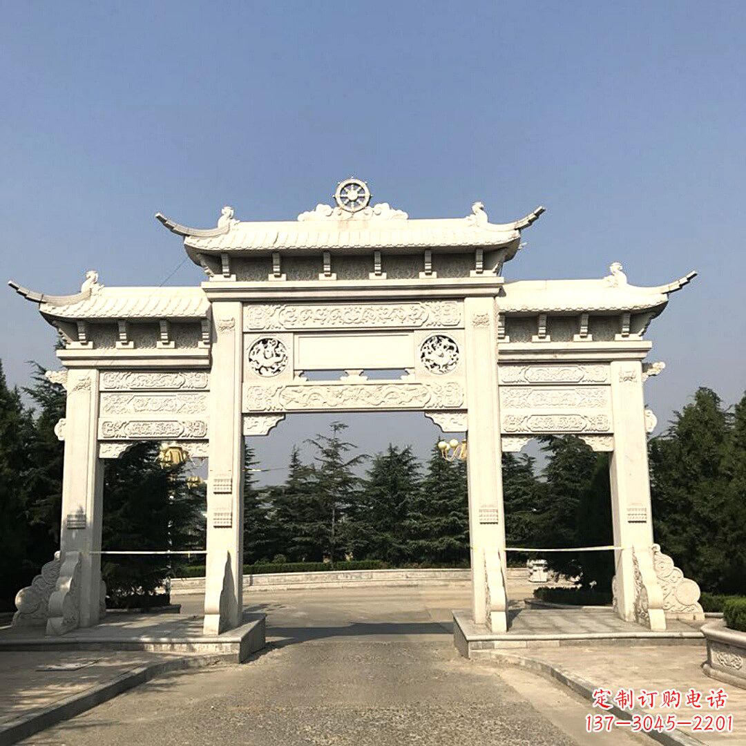 许昌精致牌坊柱座石雕服务,古色古香装点璀璨文化