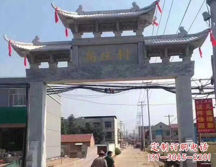 许昌牌楼石雕塑,为家庭装饰带来精致灵动