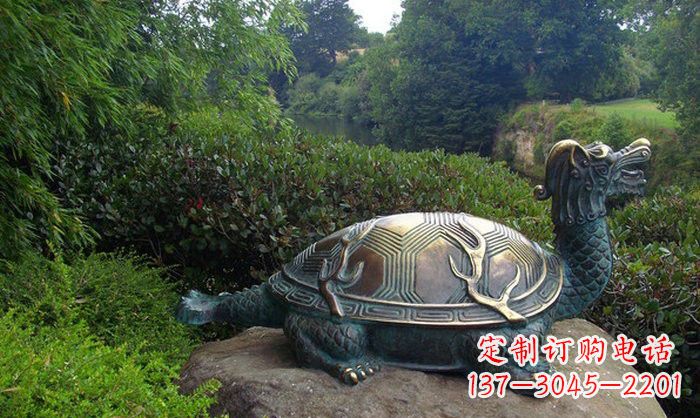 许昌融合经典的青铜龙雕塑