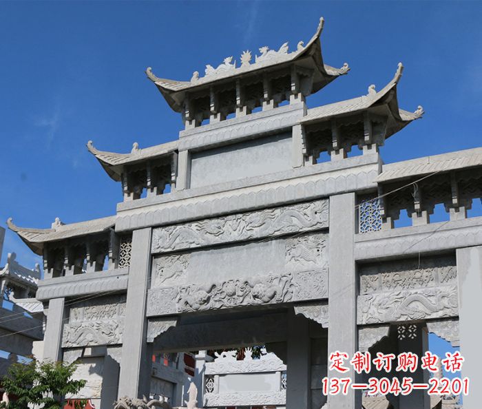 许昌定制牌坊石雕,纪念无价的美好记忆