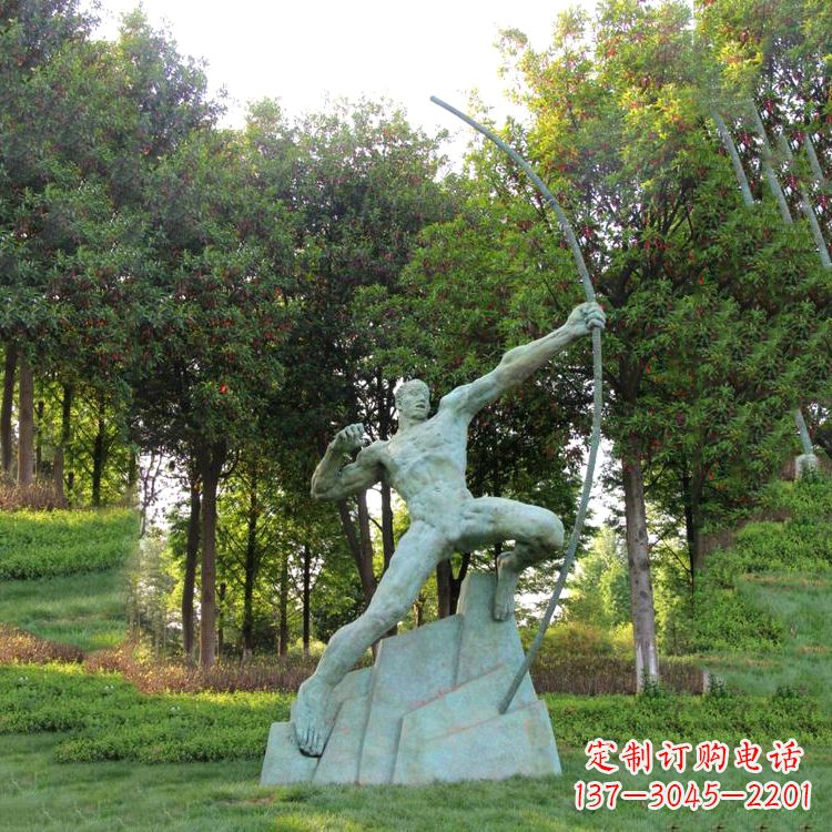 许昌神话传说人物后羿雕塑,助您构建完美园林