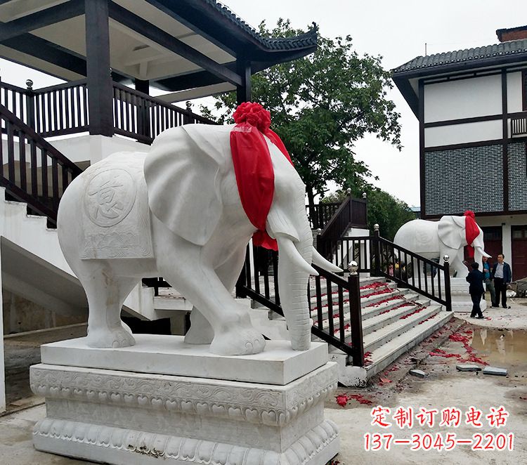 许昌迎接观音祝福的精美大象观音栏杆