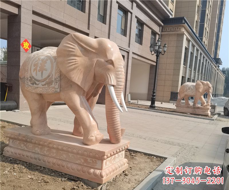 许昌石雕卷鼻大象