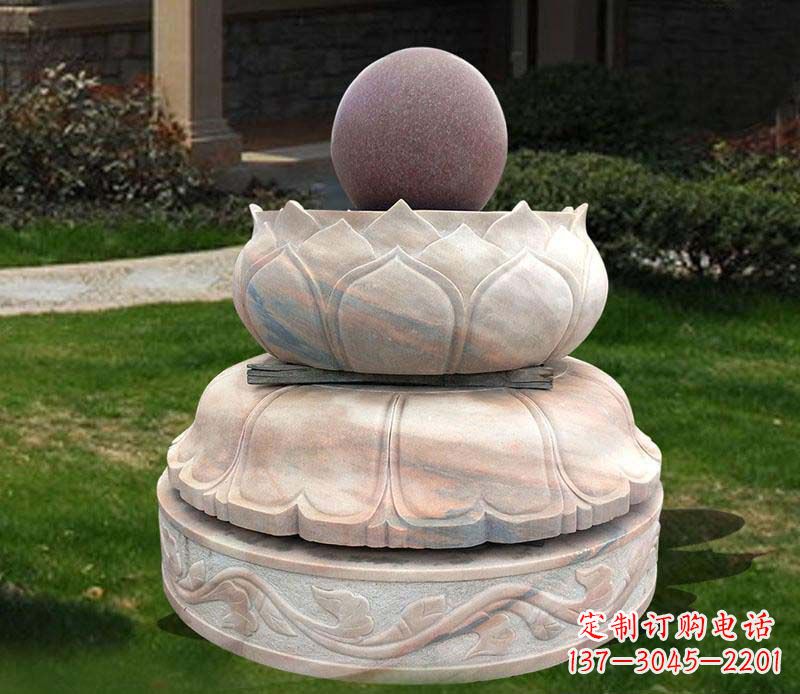 许昌石雕小区风水球雕塑