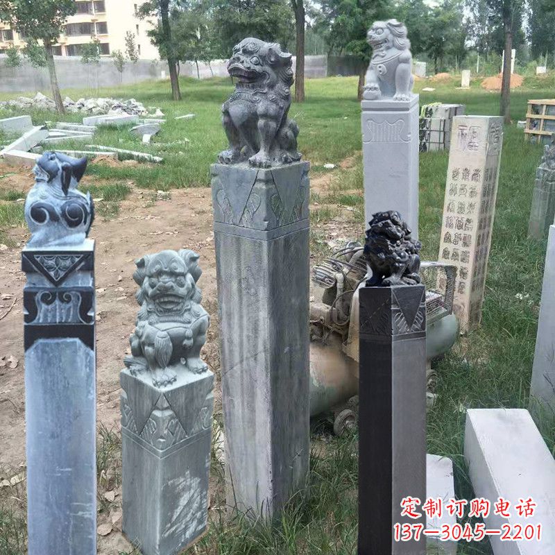 许昌石狮子拴马柱