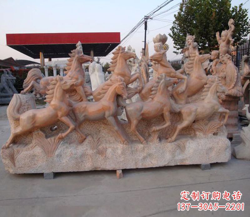 许昌石头奔马雕塑