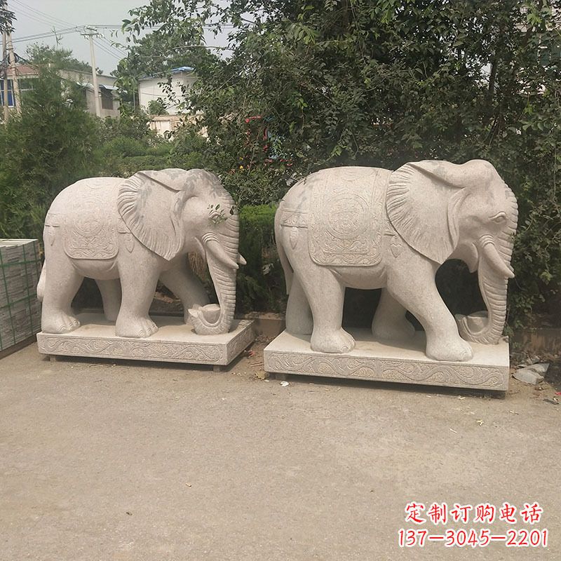 许昌石头大象雕塑