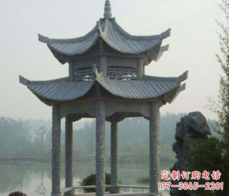 许昌双层仿古凉亭石雕_2