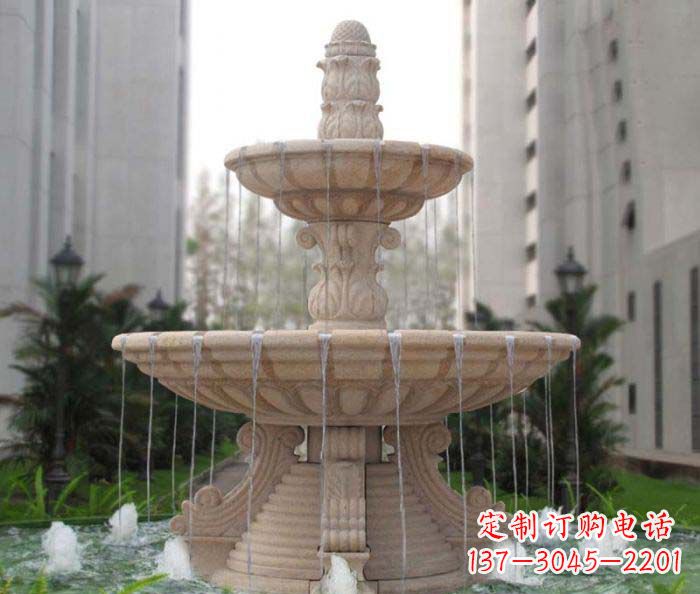 许昌双层喷泉小区石雕
