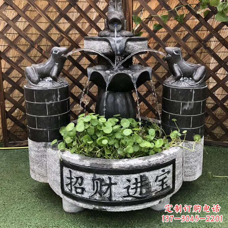 许昌双层喷泉石雕