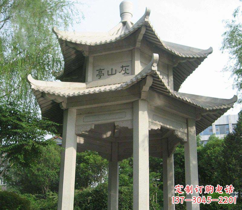 许昌双层石凉亭石雕
