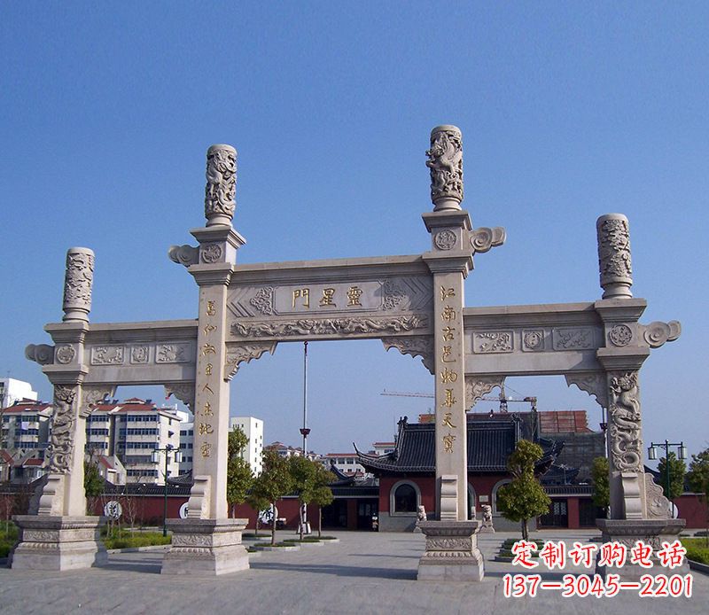 许昌寺庙景观石牌坊