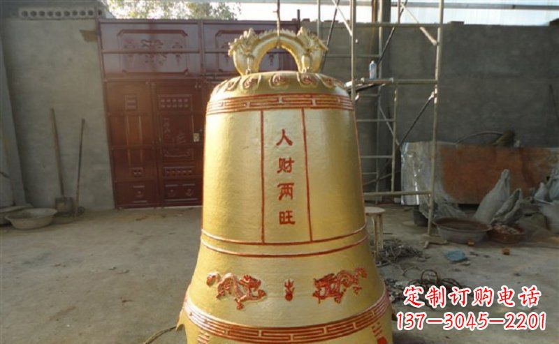 许昌寺庙铸铜钟雕塑