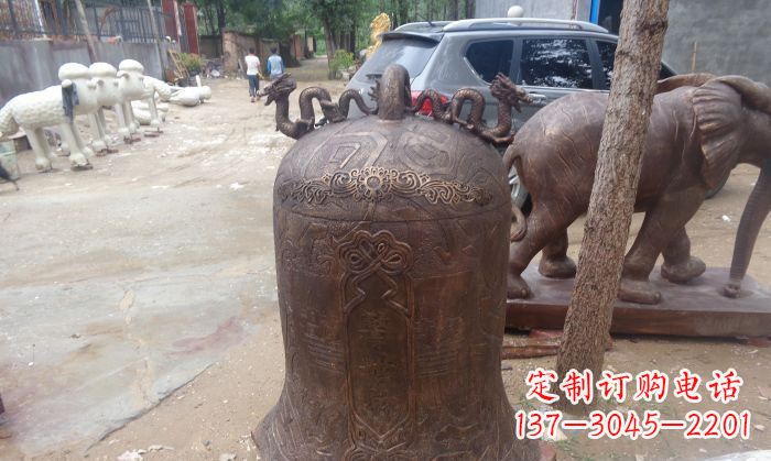 许昌寺庙铸铜钟铜雕 (3)