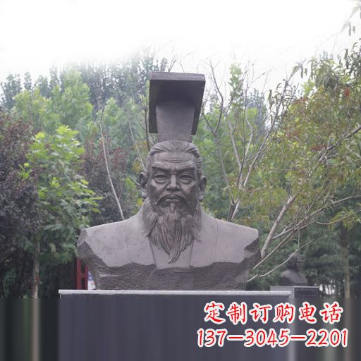 许昌隋朝开国皇帝隋文帝杨坚石雕头像