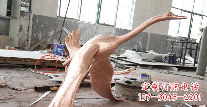 许昌天鹅铸铜动物铜雕