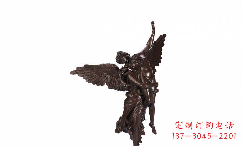 许昌天使玻璃钢仿铜人物雕塑