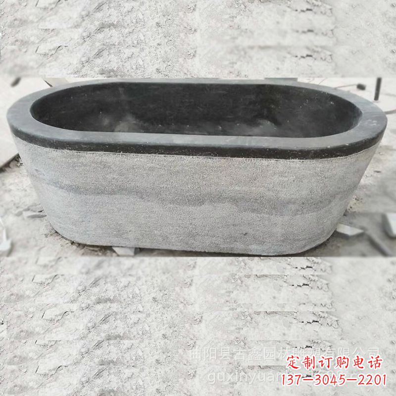 许昌庭院养鱼石雕水槽