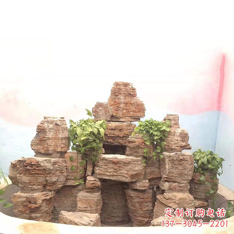 许昌庭院园林假山鱼池