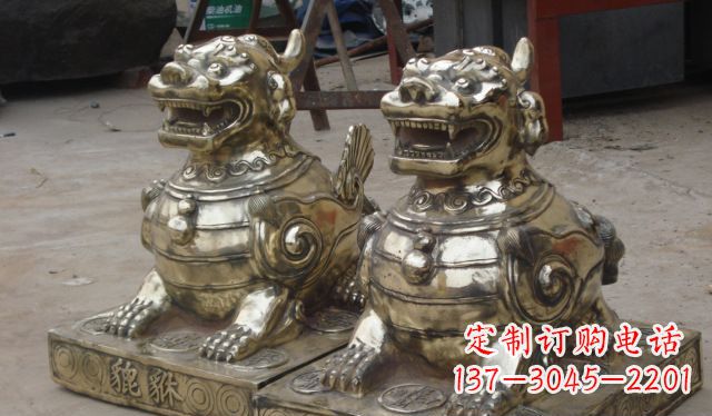 许昌庭院招财貔貅动物铜雕
