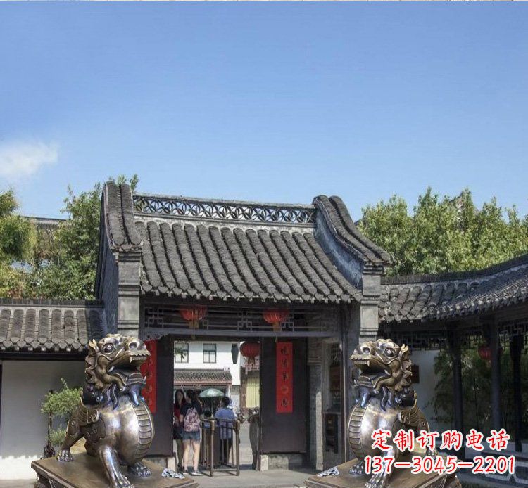 许昌铜雕北京狮子庭院动物雕塑
