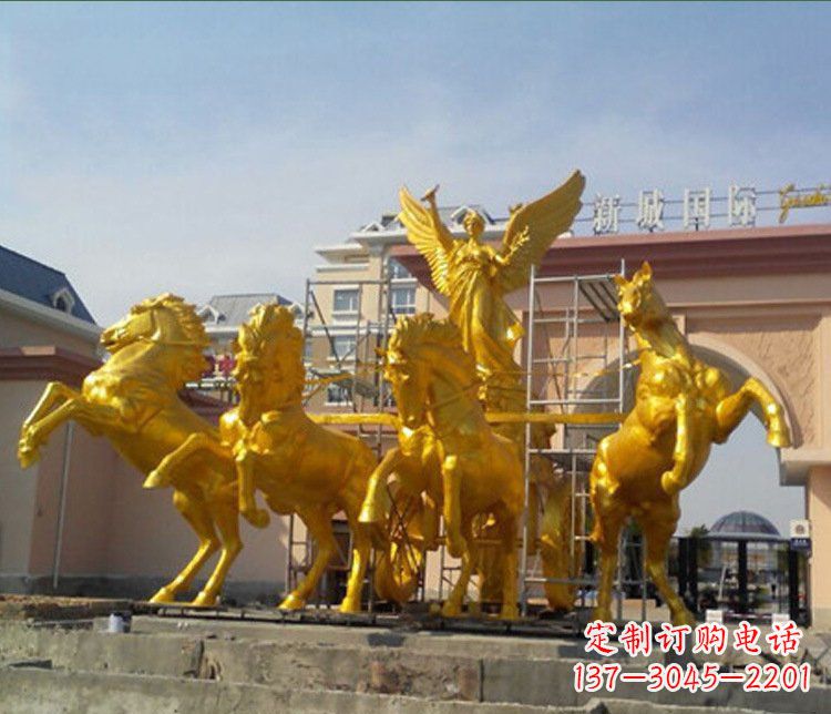 许昌铜雕广场阿波罗战马雕塑