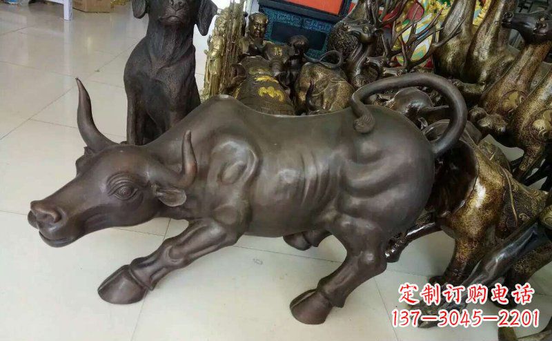 许昌铜雕牛广场动物景观摆件 (5)
