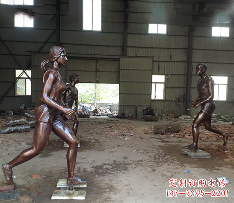 许昌铜雕跑步女生