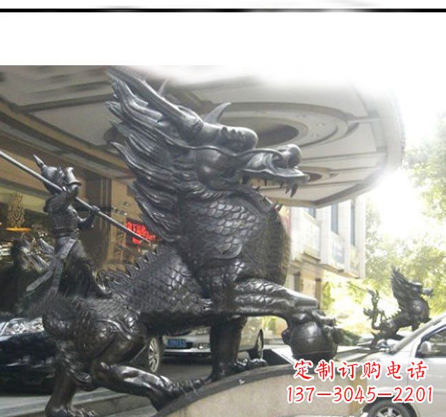 许昌铜雕麒麟公司门口神兽雕塑