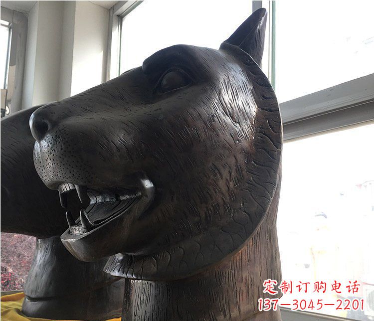 许昌铜雕生肖动物头像雕塑摆件