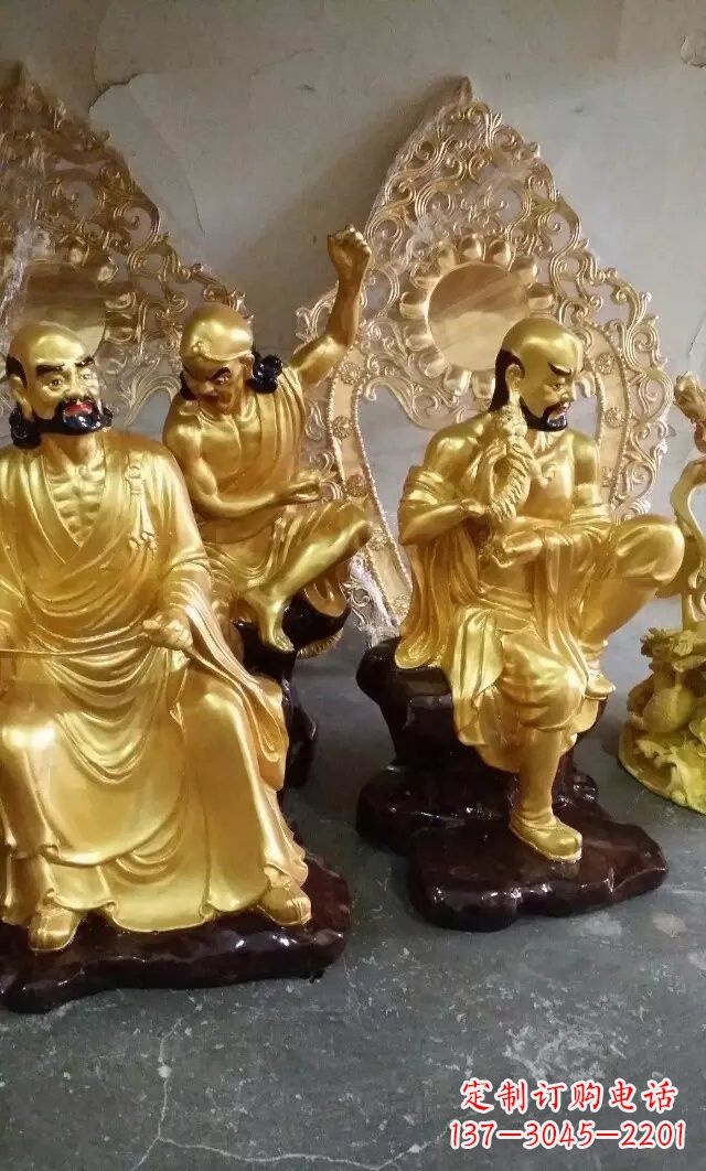 许昌铜雕十八罗汉