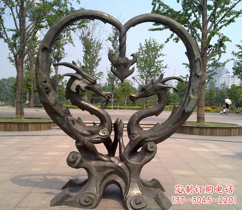 许昌铜雕双龙戏珠