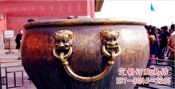许昌铜雕水缸寺庙景观雕塑