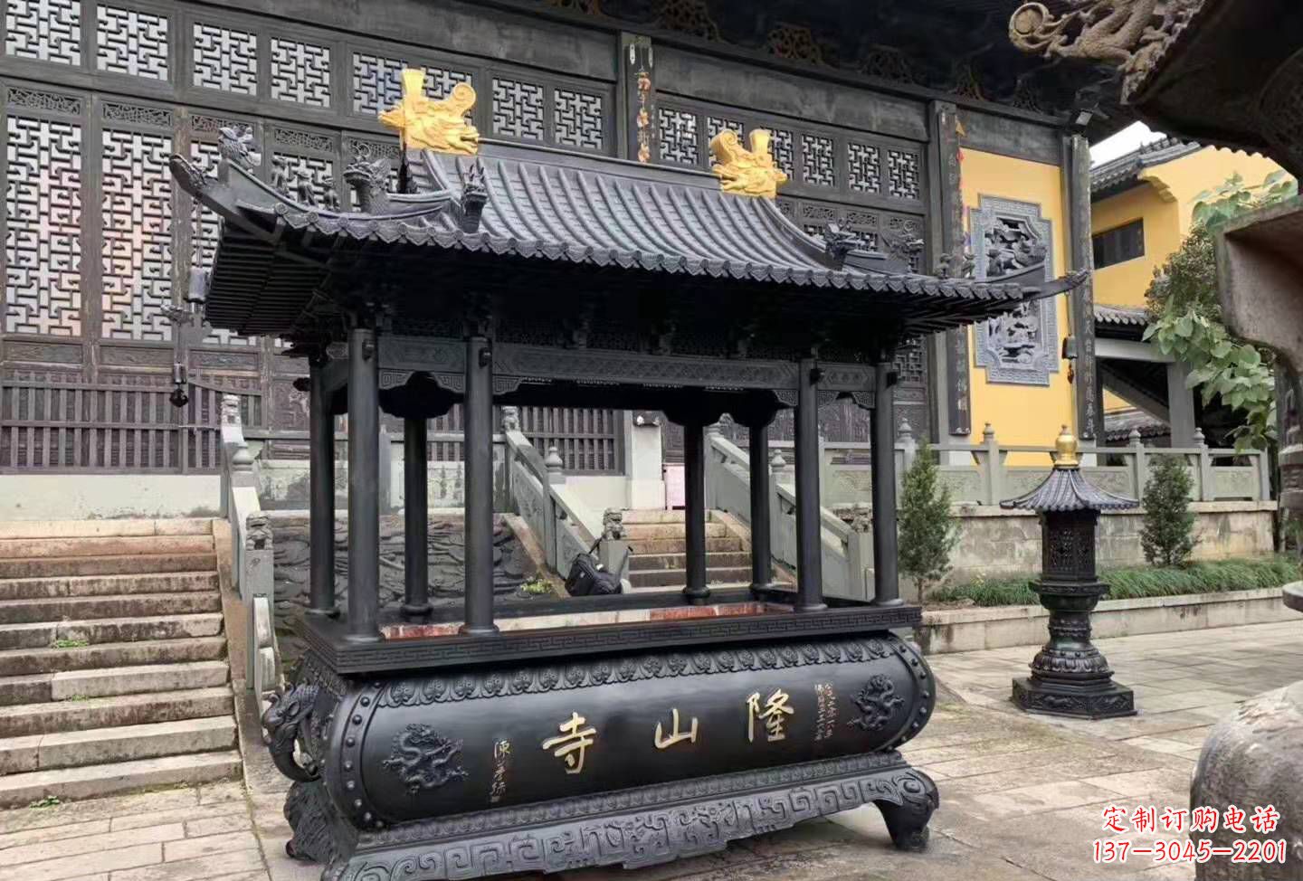 许昌铜雕香炉寺庙景观户外摆件