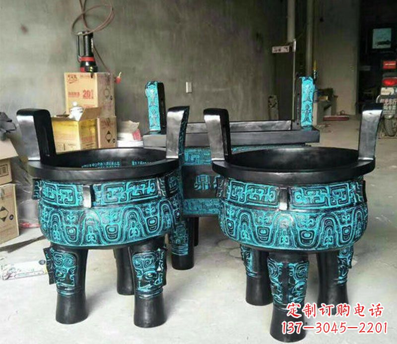 许昌铜雕香炉寺庙香炉雕塑