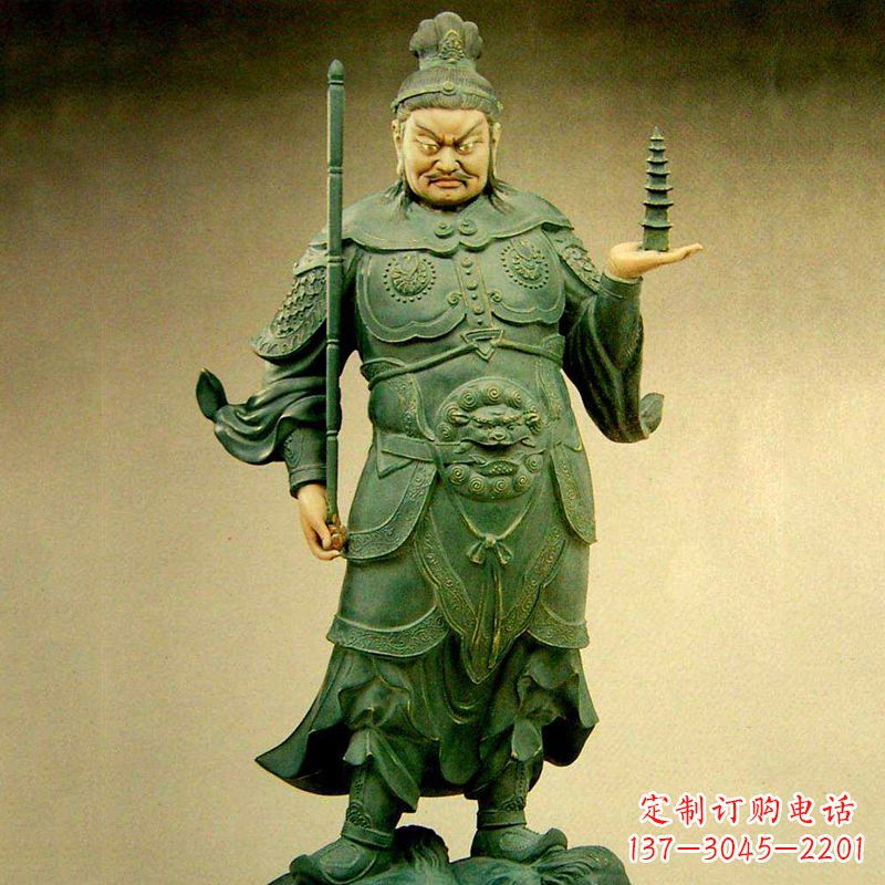 许昌托塔天王彩绘雕塑