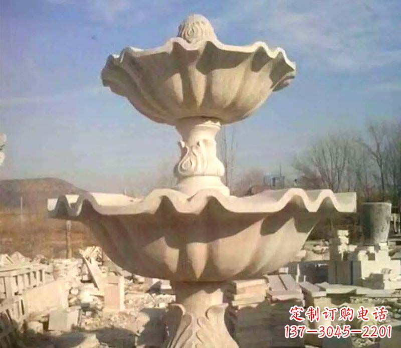 许昌晚霞红大型喷泉石雕
