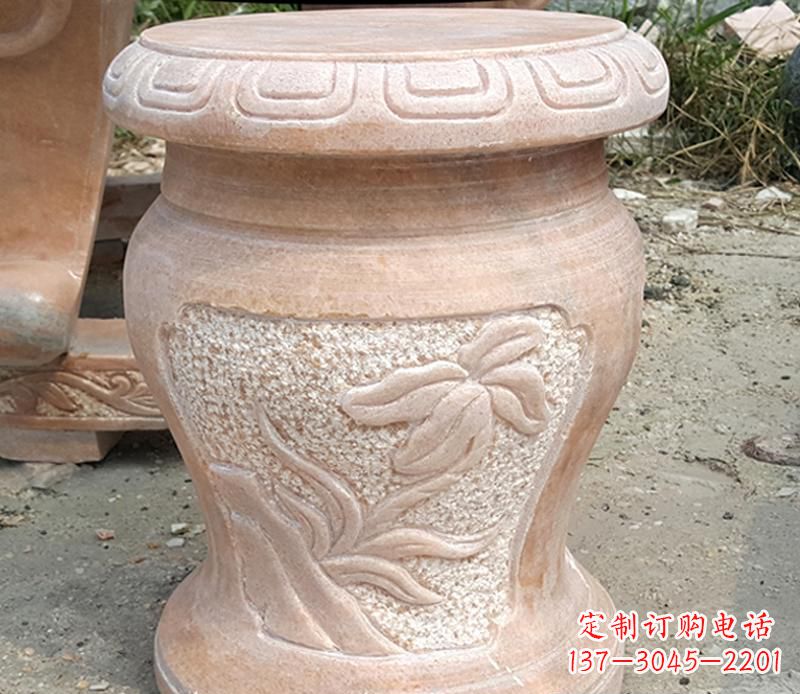 许昌晚霞红景观蝴蝶石凳