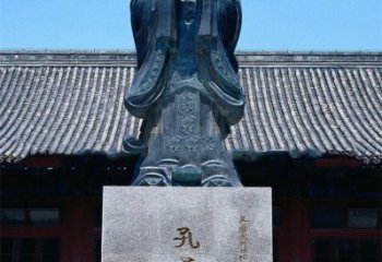 许昌传承古代文化——青铜孔子雕塑