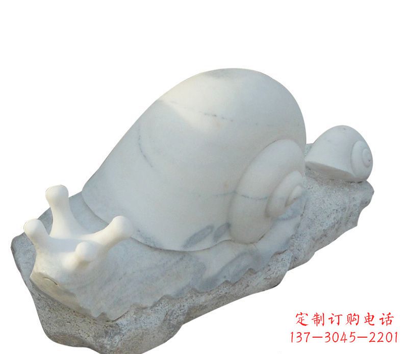 许昌蜗牛石雕公园动物摆件