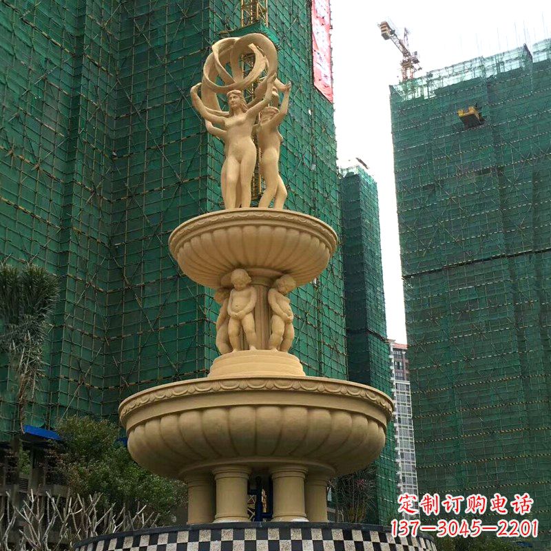 许昌小区大型欧式人物景观喷泉