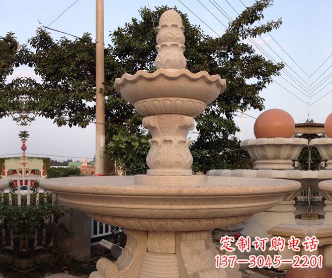 许昌小区景观大型喷泉石雕 (4)