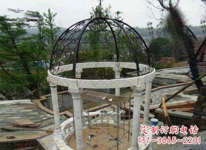 许昌小区欧式圆顶凉亭石雕
