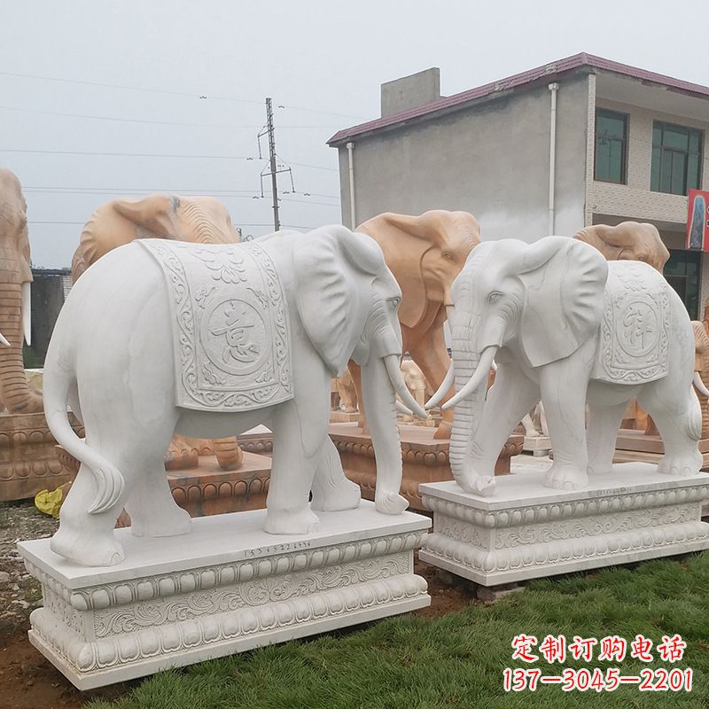 许昌学校石雕大象