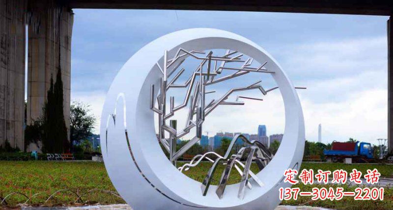许昌园林不锈钢抽象树枝雕塑